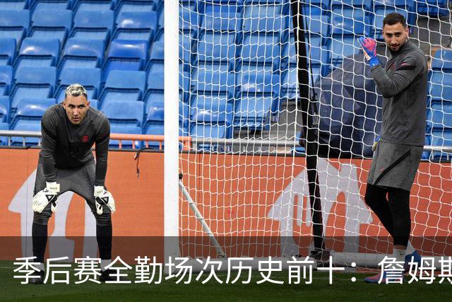 季后赛全勤场次历史前十：詹姆斯302场第一 帕克霍里邓肯马龙前五